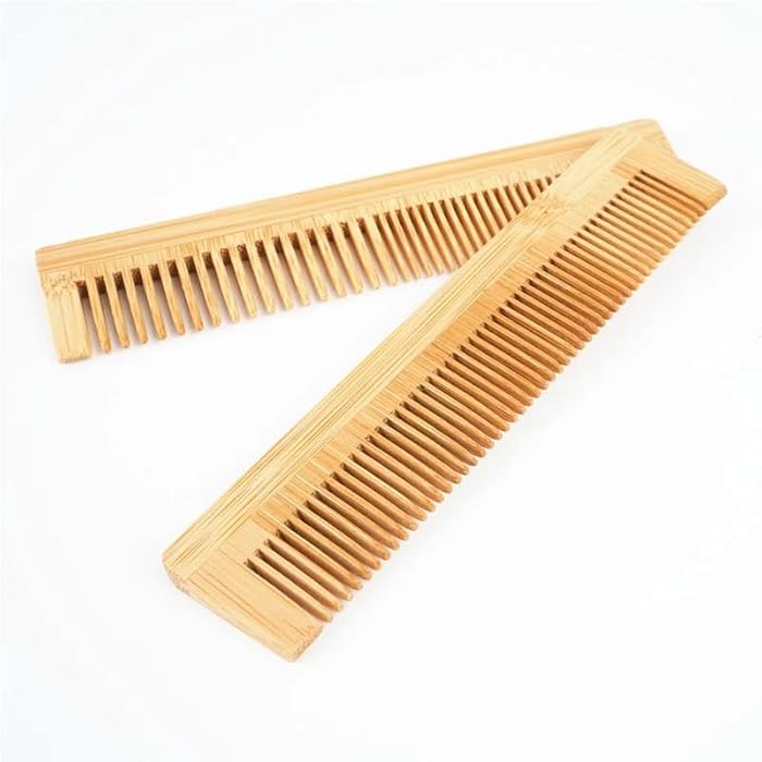 Slim Wooden Comb – Large Natural Comb for Reducing Frizz & Gentle Hair Care - Image 1